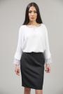 Women's straight black skirt 51803-900