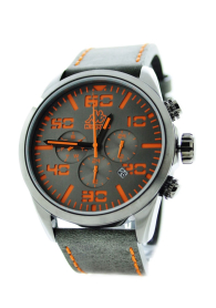 Kappa KP-1409M-A Men's leather strap multifunction watch