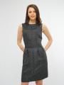 Rochie gri pentru femei cu ornamente 77346